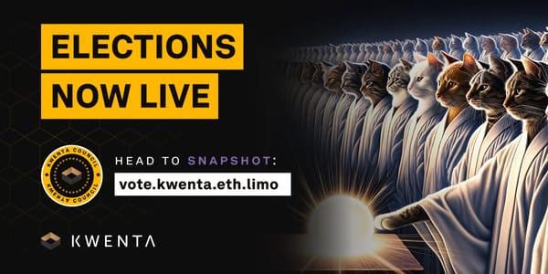 Kwenta Council Elections are Live