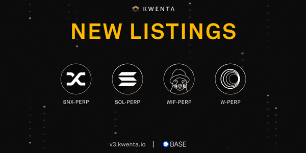 Kwenta Lists Four New Markets on Base